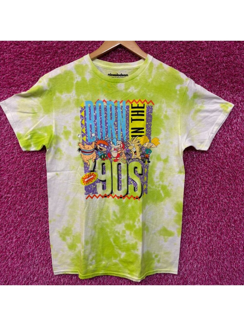 Nickelodeon Born In The 90s tiedye Tshirt size medium